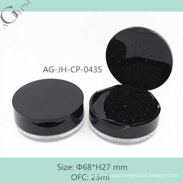 AG-JH-CP-0435 AGPM Cosmetics Packing Plastic Custom Two-layer Cycloid Flip-cap Finishing Powder Container